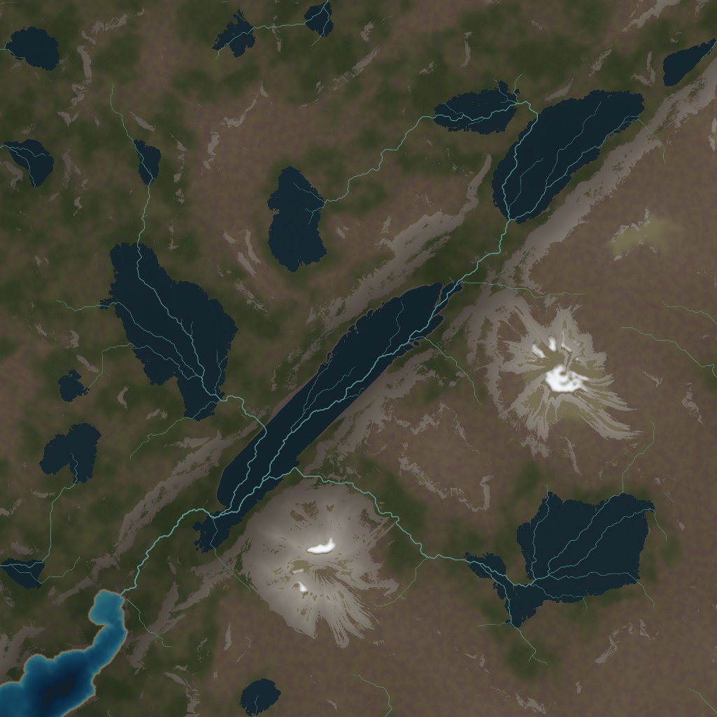 The Scottish Highlands example, rendered by LibreTerrain